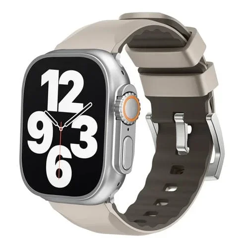 Correa de Silicona para Apple Watch Ultra 49mm Dos Colores (Starlight)