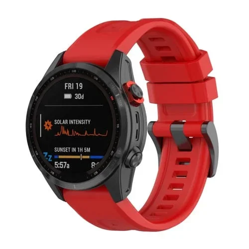 Correa de Silicona para Garmin Fenix 5 de Liberación Rápida 26mm (Rojo)