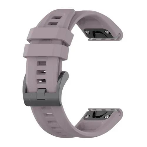 Correa de Silicona para Garmin Fenix 7 Pro 51mm de Color Sólido (Roland Purple)