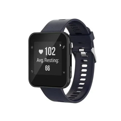 Correa de Silicona para Garmin Forathlete 35J Forerunner 35J (Azul Marino)