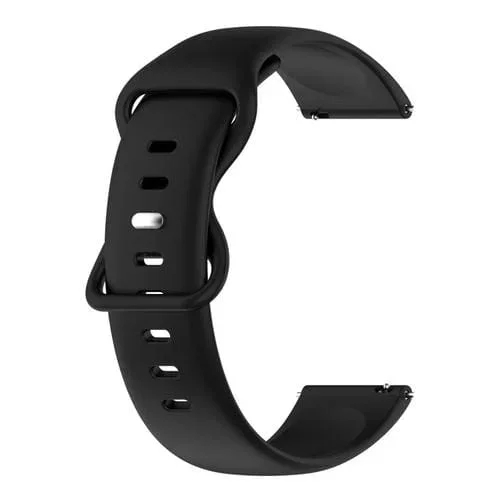 Correa de Silicona para Garmin Forerunner 245 Música 20mm (Negro)
