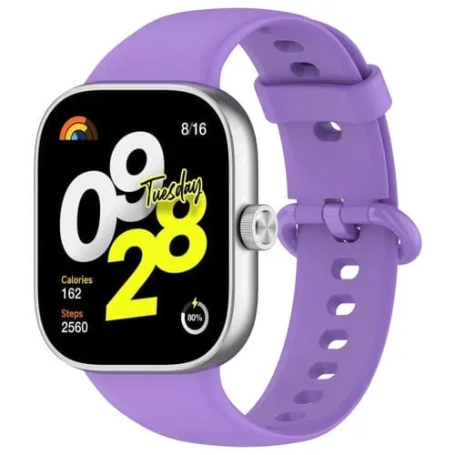 Correa de Silicona para Redmi Watch 4 con Hebilla Colorida (Púrpura)