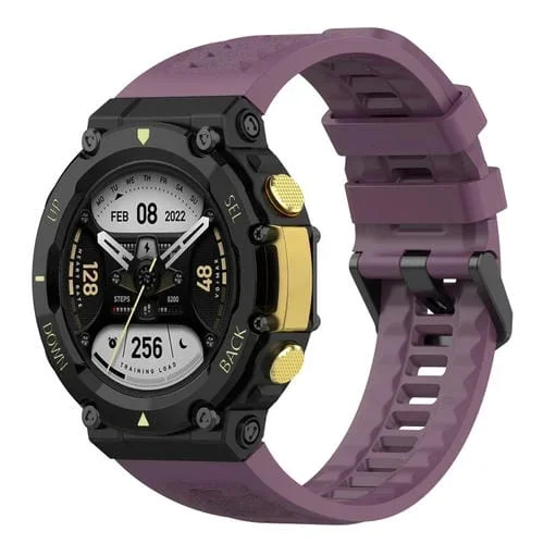 Correa de Silicona para Reloj Amazfit T-Rex 2 Ocio (Púrpura Oscuro)