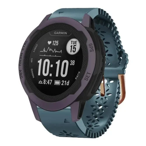 Correa de Silicona para Reloj Garmin Instinct 2S 20mm con Punzón (Azul Lago)