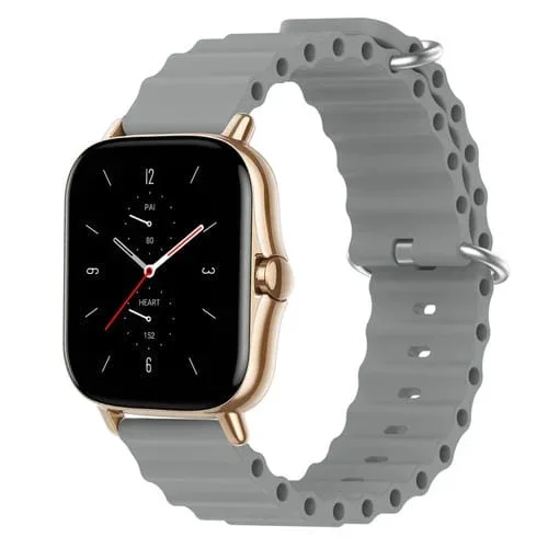 Correa para Amazfit GTS 2 20mm Ocean Style Silicona Color Sólido (Gris)