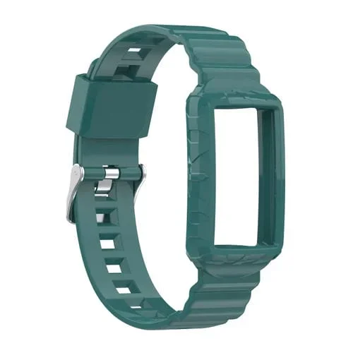Correa para Fitbit Care 5 Silicone One Body Armor Reloj (Agujas de Pino Verde)