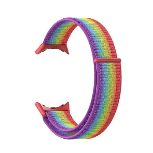 Correa para Google Pixel Watch con Conector de Plástico Tejido de Nailon (Colorido)