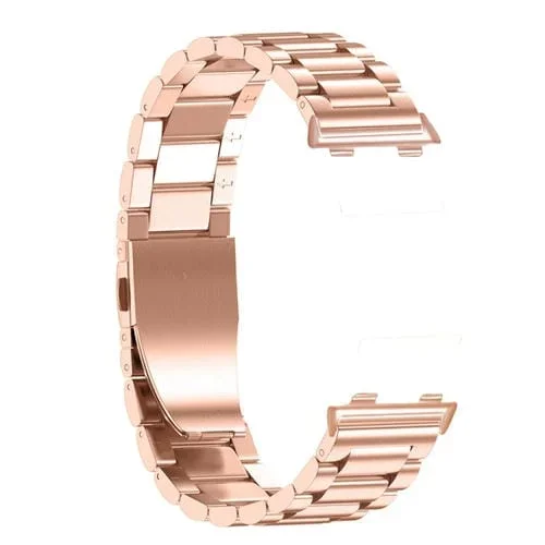 Correa para Oppo Watch 41mm Three-Beads Acero Oro Rosa