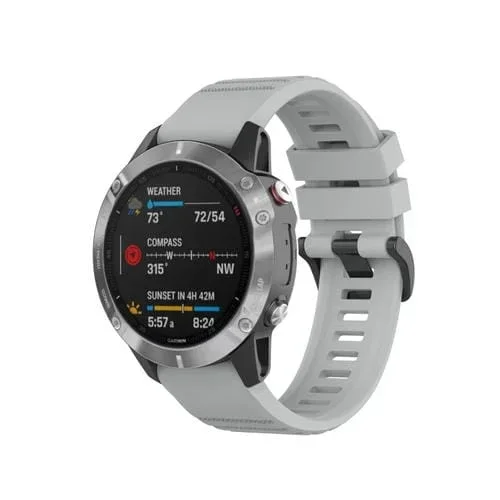 Correa Reloj silicona para Amazfit Falcon 22mm Quick Detachable (Gris)