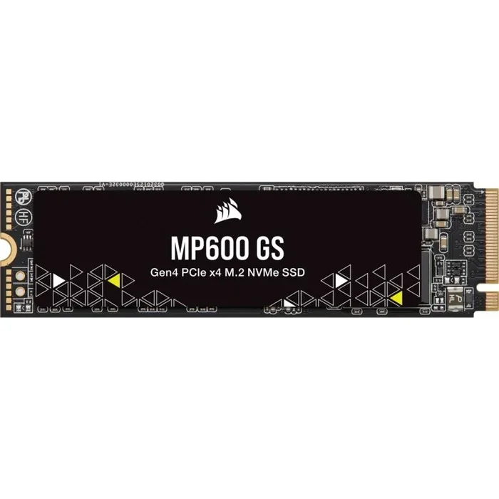 Corsair MP600 GS 500 GB SSD PCIe Gen4 x4 NVMe M.2 – TLC NAND de alta densidad – M.2 2280 – Compatibilidad con DirectStorage – Hasta 4.800 MB/s – Genial para Portátiles PCIe 4.0 – Negro