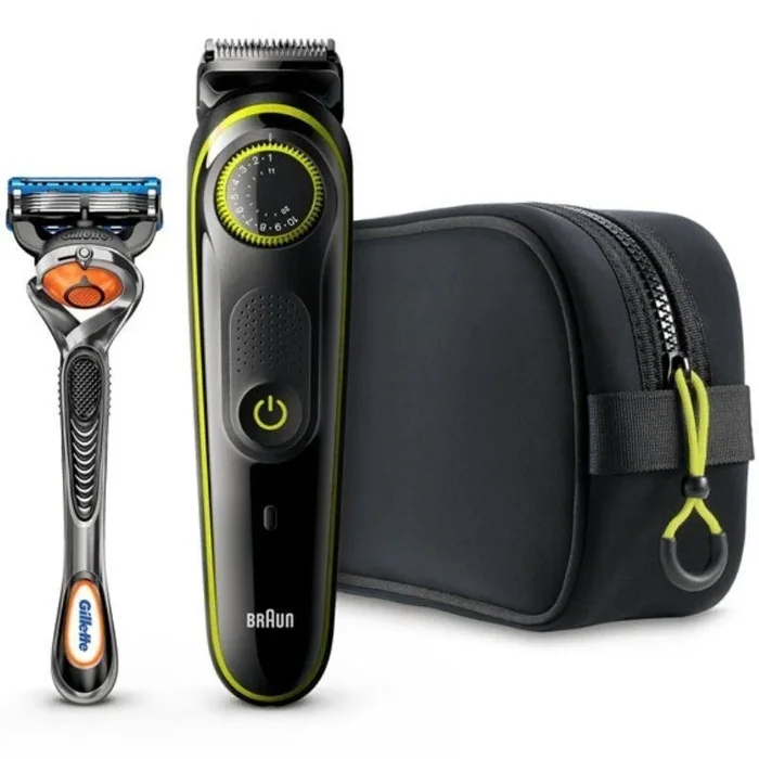 Cortabarbas braun beardtrimmer series 3000 bt3941/ con batería/ 5 accesorios