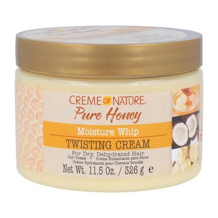 Creme Of Nature Pure Honey Twisting Cream Tarro de 11 oz (340 ml) (paquete de 3)
