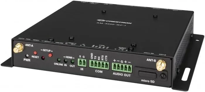 Crestron AM-3200 extensor audio/video Repetidor de señales AV Negro