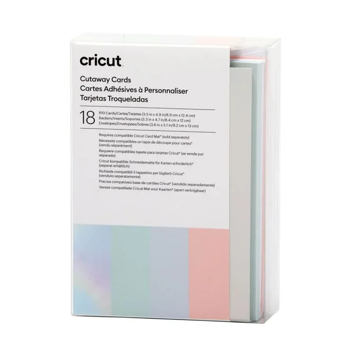 Cricut Tarjetas recortables, gama Pastel R10 (18 uds.) – Cricut