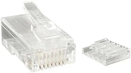 CRJ45C6STR50 conector RJ-45 Transparente