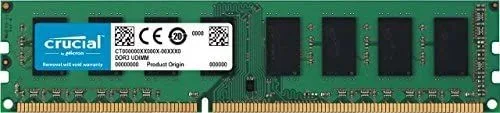 Crucial 4 GB 240 Pin DDR3 1600 ECC UDIMM MTps PC3-12800 CL11 módulo de Memoria sin búfer