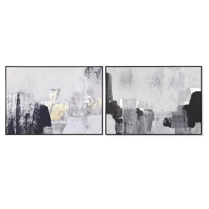 Cuadro dkd home decor 143 x 4,5 x 103 cm abstracto urbano (2 unidades)