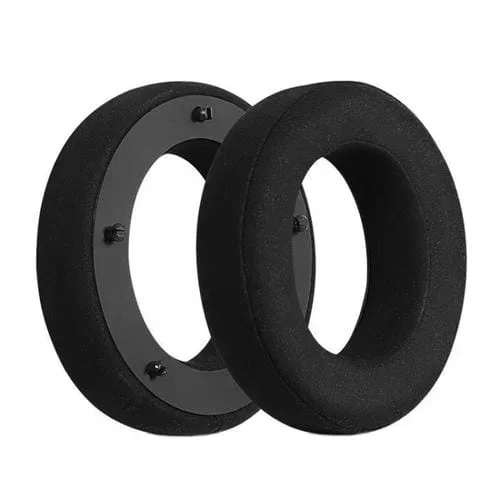 Cubiertas de Cuero para Auriculares Focal Clear Mg Pro Transpirables (Fibra Negra)