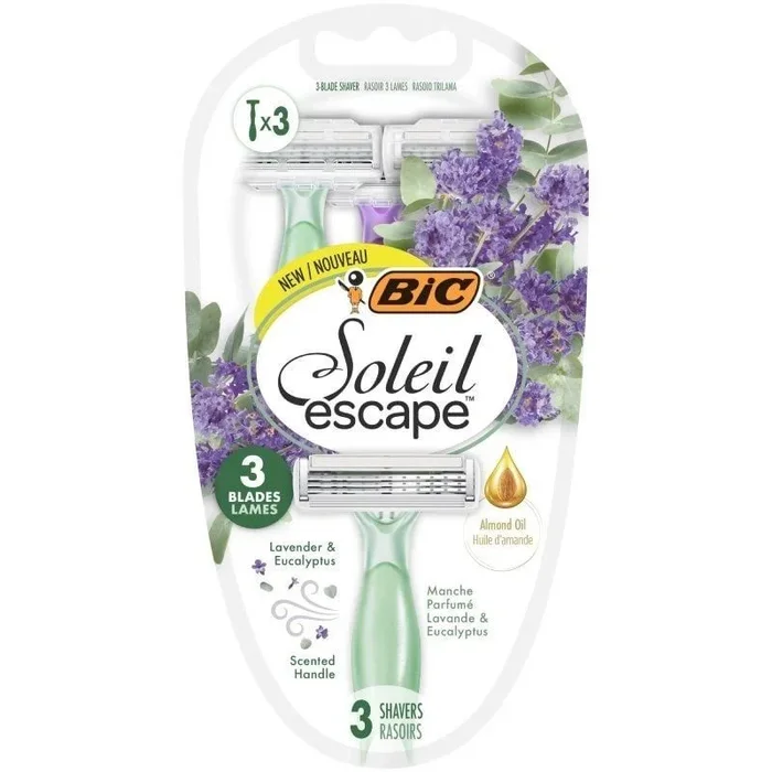 Cuchilla de depilar bic soleil escape/ 3 uds