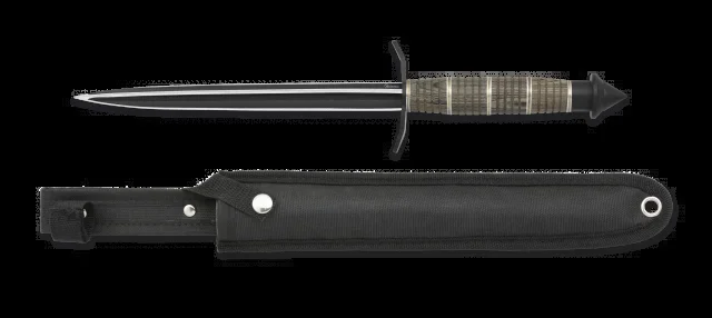 Cuchillo Albainox con hoja de 20,5 cm, mango de madera y aluminio, tamaño total 35 cm