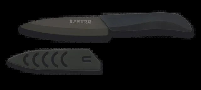 Cuchillo De Cerámica Martinez Albainox Con Hoja Zirconio De Cerámica De 12.5 Cm Y Mango De Goma 17282