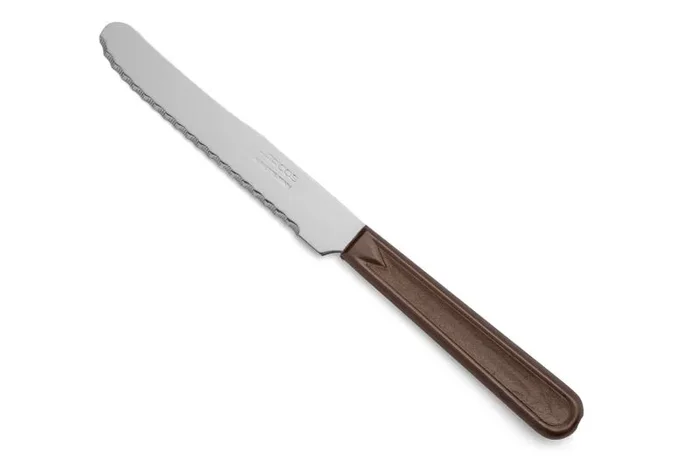 Cuchillo de mesa Arcos de Mesa 802910 monoblock de una pieza de acero inoxidable y hoja de 11 cm en caja