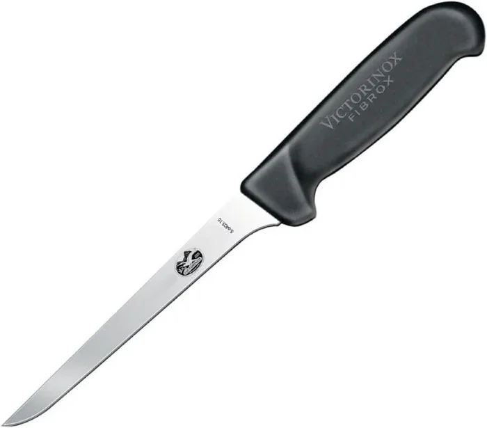 Cuchillo Deshuesar Victorinox Fibrox 15 cm, Acero Inoxidable, Mango Antideslizante Negro