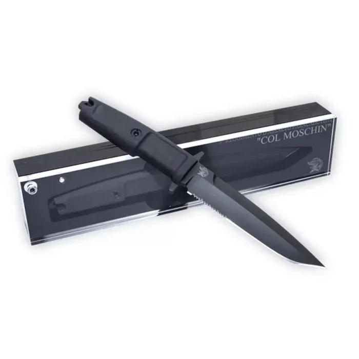 Cuchillo Extrema Ratio COL MOSCHIN, Cuchillo de Combate, Diseño Asimétrico, Empuñadura Equilibrada, Versión Coleccionista