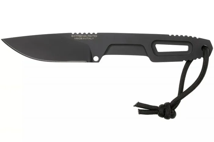 Cuchillo Extrema Ratio Satre, Fijo de Bolsillo, Supervivencia y Bushcraft, Acero Böhler N690 o S600, Funda Kydex y Cordón Paracord 550
