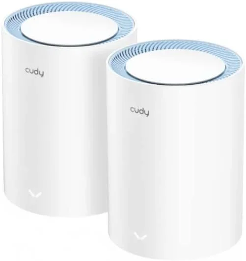 Cudy M1200 2-PACK sistema Wi-Fi Mesh (Wi-Fi en malla) Doble banda (2,4 GHz / 5 GHz) Wi-Fi 5 (802.11ac) Blanco 1 Interno