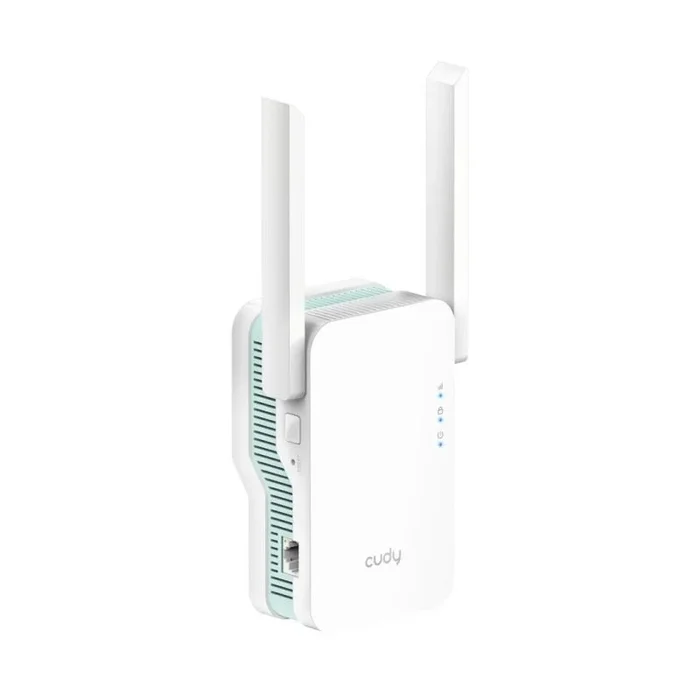 Cudy RE1500 AX1500 WiFi 6 Range Extender Dual Band 2.4G 5G Amplificador inalámbrico con soporte de malla, botón WPS 10/100Mbps Ethernet Puerto Funciona con cualquier router