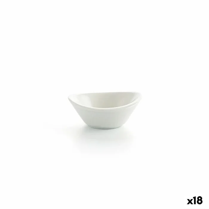 Cuenco ariane alaska mini cerámica blanco (8,5 x 8,3 x 3,5 cm) (18 unidades)
