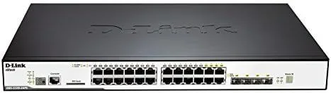 D-Link DGS-3120-24PC/SI switch Gestionado L2+ Energía sobre Ethernet (PoE) Negro