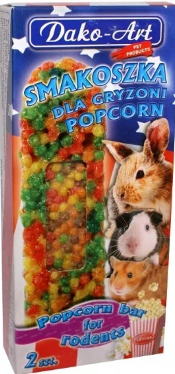 Dako-art smakoszka popcorn – kolby dla gryzoni 2szt.