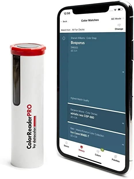 Datacolor ColorReader Pro – Herramienta para coincidencia de color Profesional – Identifique el color de la pintura al instante – compatible con RAL, Farrow & Ball, Valspare e Rust-Oleum, entre otros