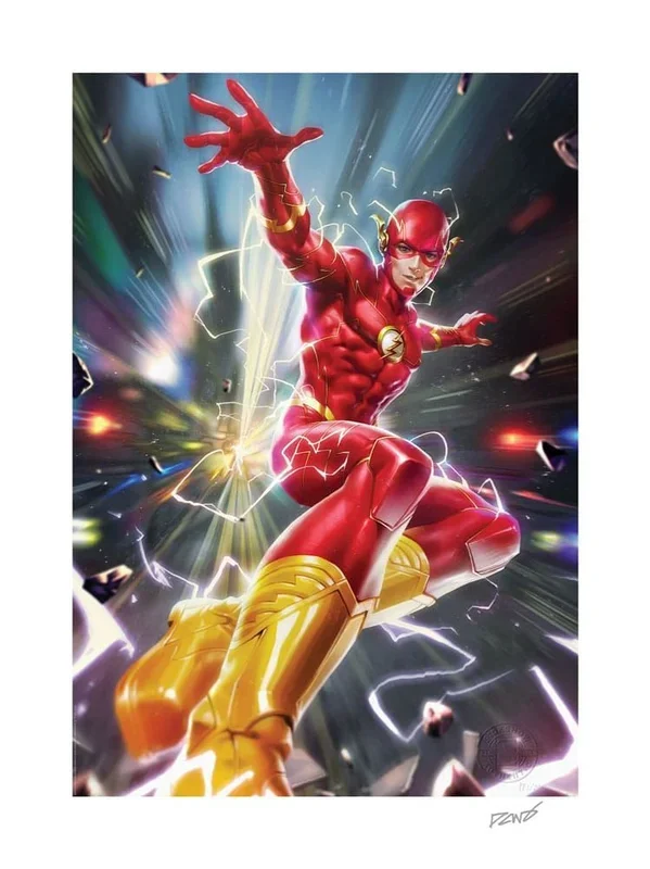 Dc comics litografia the flash 46 x 61 cm – sin marco