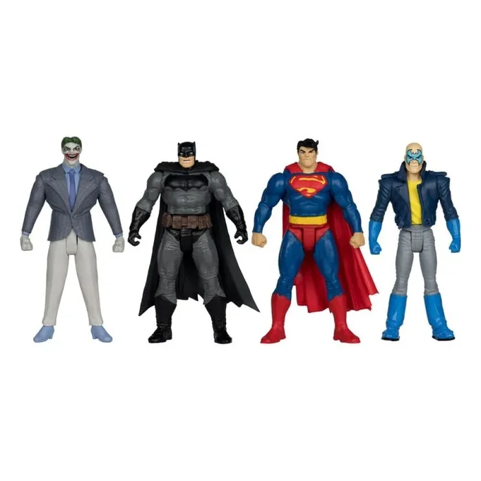 Dc direct page punchers pack de 4 figuras batman & son of batman & superman & joker 7 cm
