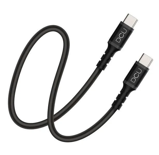DCU TECNOLOGIC – Cable tipo C – Sincroniza, Carga y Transfiere Datos – Longitud: 1 m – Color: Negro