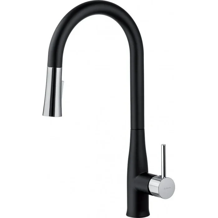 Deante BDH_B720 Grifo de Cocina con caño extraíble, Grey/Black