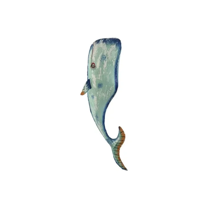Decoración de pared home esprit ballena mediterráneo 46 x 12 x 16 cm