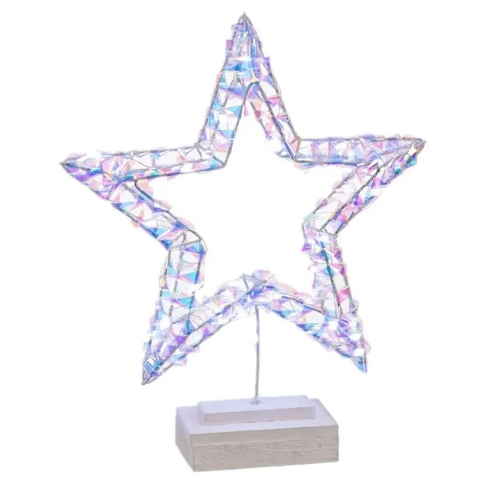 Decoración Luminosa Estrella 30 x 7 x 36 cm – Marca: BigBuy Home – EAN: 8445147425200