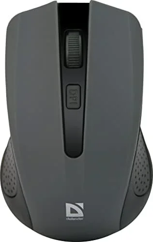 Defender MM-935 – Ratón (Ambidextro, Óptico, RF inalámbrica + USB, 1600 DPI, Gris)