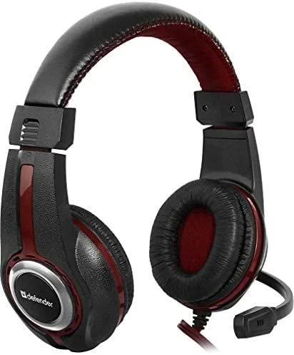 Defender Warhead G-185 Auriculares Alámbrico Diadema Juego Negro, Rojo