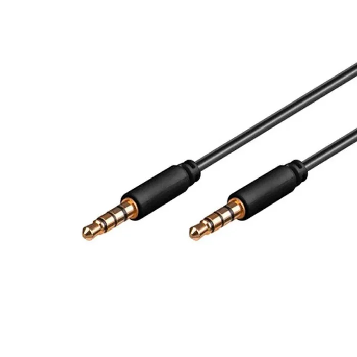 DeLOCK 83438 cable de audio 5 m 3,5mm Negro – Cables de audio (3,5mm, 3,5mm, 5 m, Negro)
