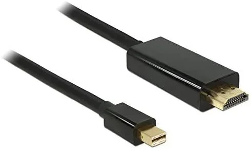 DeLOCK 83699 adaptador de cable de vídeo 2 m Mini DisplayPort HDMI Negro