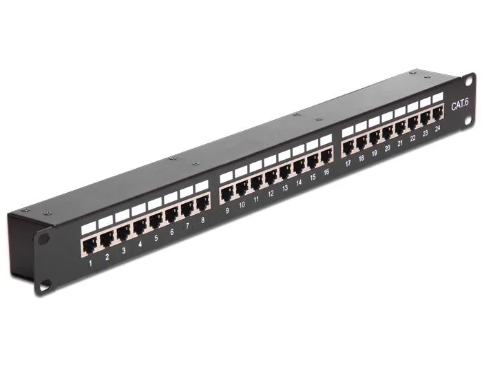DeLOCK red 19″ Kupplungs-Patchpanel 24 Port C – 43295