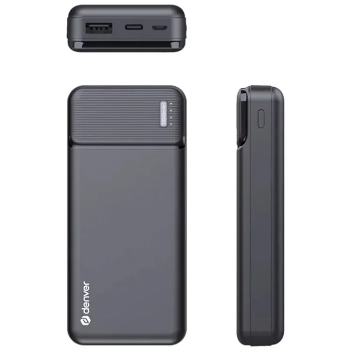 Denver PBS-10007 batería externa Polímero de litio 10000 mAh Negro
