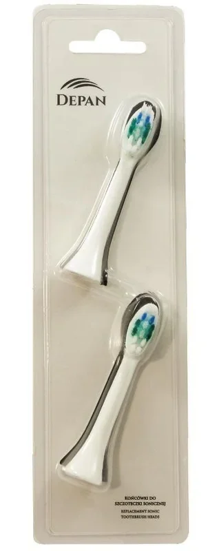 Depan sonic toothbrush replacement heads 2 pcs white