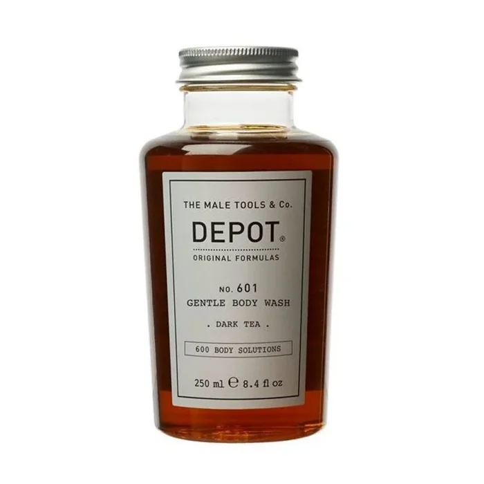 Depot, 600 body solutions no. 601, botanical complex, cleansing, dark tea, body wash, 250 ml