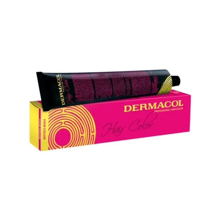 Dermacol / Tinte Permanente Profesional / Color 7/0 Rubio Medio – 60 ml, Cobertura Total y Brillo Natural